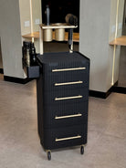 Onyx & Champagne Gold - Pro Stylist Trolley